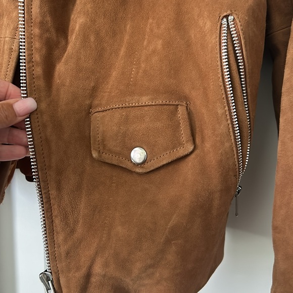 Leather moto jacket - Picture 3 of 6